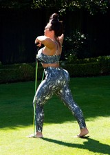 Lauren Goodger working out