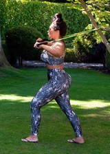 Lauren Goodger working out