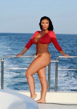 Lauren Goodger is busty in a bikini