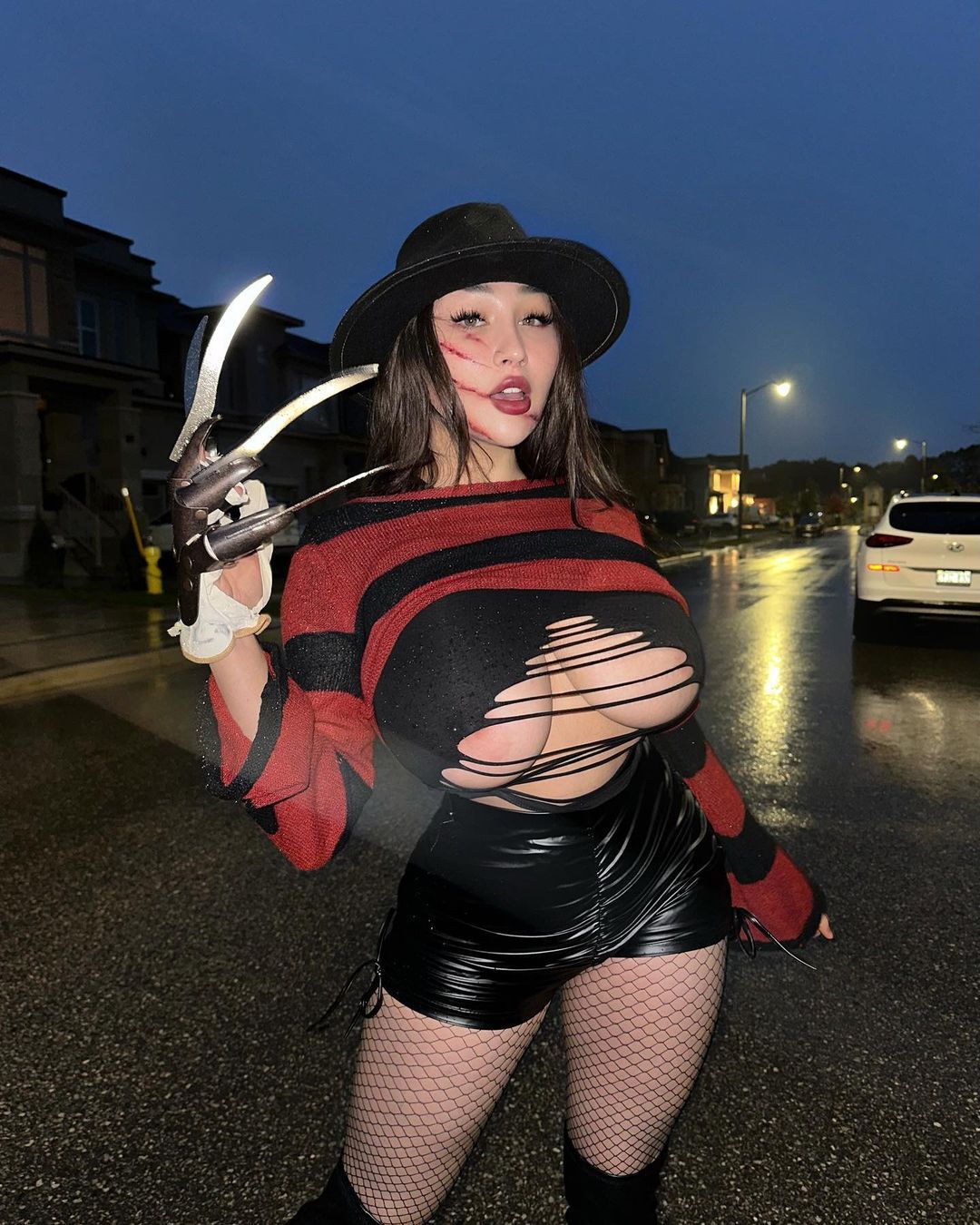 Louisa Khovanski Halloween Boobs