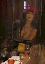 Megan Fox cleavage in Milan