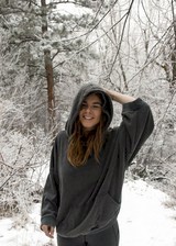 Flashinh boobs in the snow
