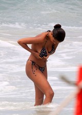 Tina Kunakey in a bikini