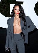 Tinashe topless cleavage