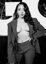 Tinashe topless cleavage