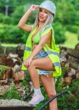 Busty Glamorous Model Is An Hot Construction Worker