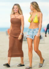 Chloe Sims and Hannah Palmer Are Enjoying The Beach In A Bikini