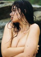 Ella Cervetto Flaunting Her Stunning Wet Body In A Transparent Dress