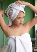 Hottie In Towel Got Sexy Round Big Tits