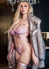 Busty Blonde With Perfect Set Of Boobs In Sexy Lingerie