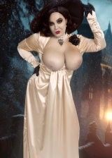 Big Boobie MILF Dressed As A Filthy Slut For Halloween