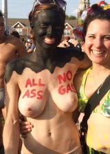 Nude Protest featuring a sexy babe with big tits
