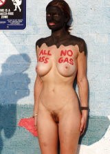 Nude Protest featuring a sexy babe with big tits