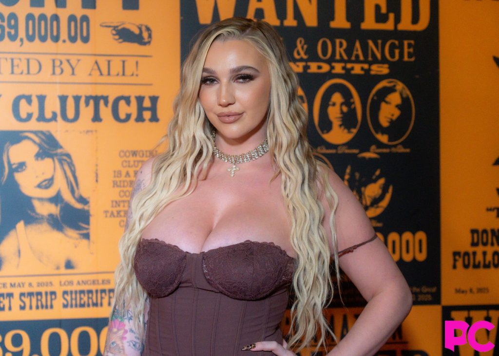 Porn star boobs on the red carpet at an awards show