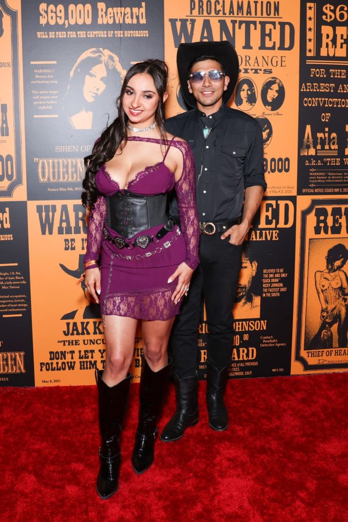 Porn star with big boobs showing cleavage on the red carpet