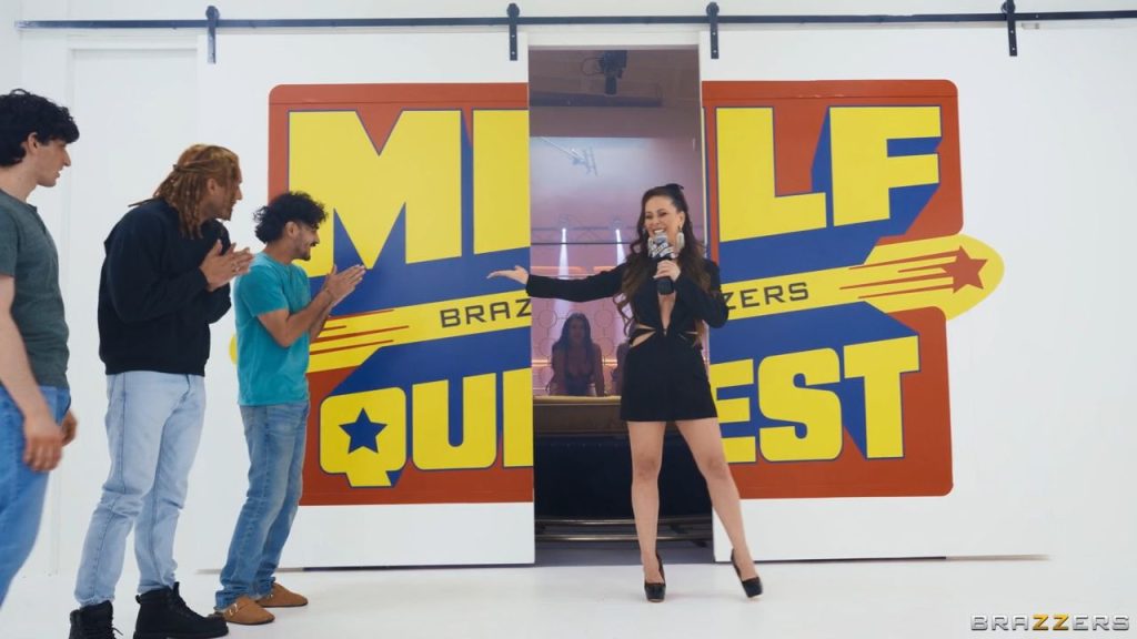 Porn star Cherie DeVille hosting game show MILF Quest