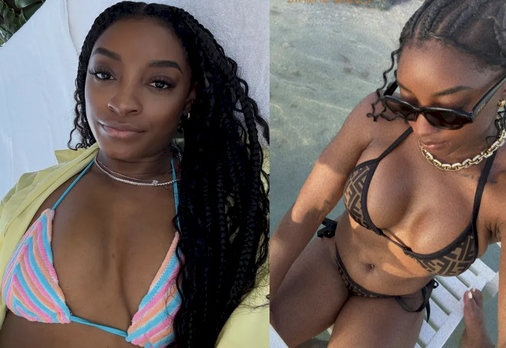 SimoneBilesBoobJob Simone Biles before and after boob job