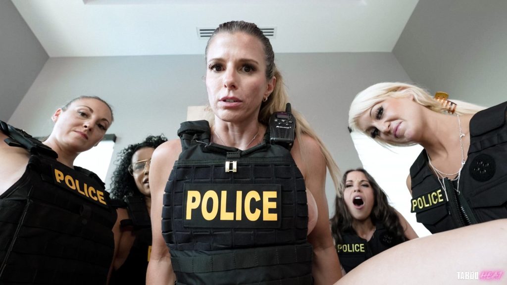 Looking up at the police officers looking down at you