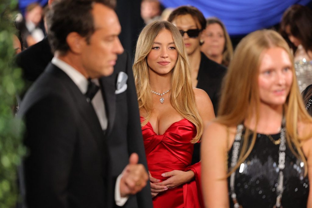 Sydney Sweeney among other celebs at the Emmy Awards