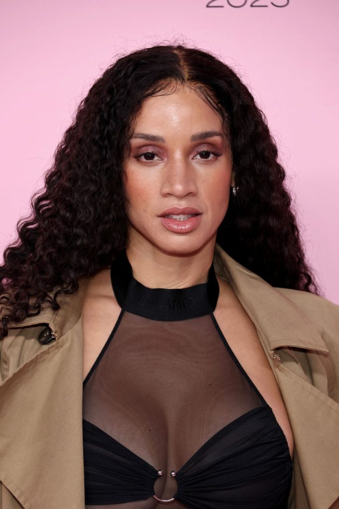 Close up of Dascha Polanco's face and chest