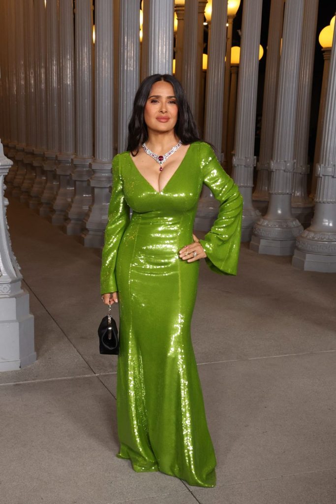 Salma Hayek with her head turned slightly more towards the camera